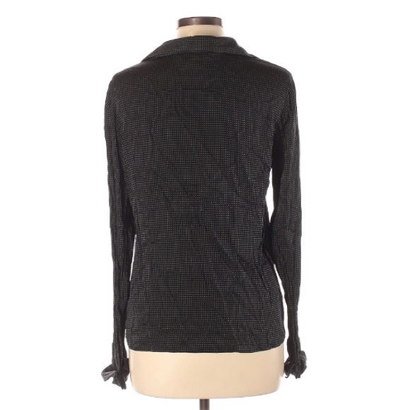 Casual Corner Mini Polka Button Down Longsleeves - Picture 2 of 2